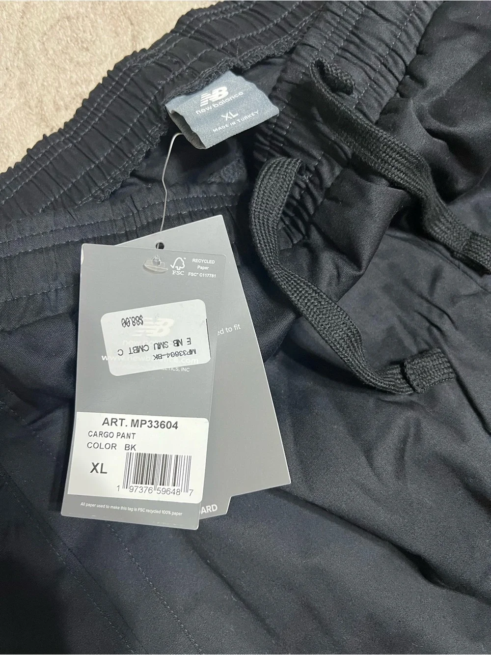 New Balance Standard Combat Cargo Pants in black